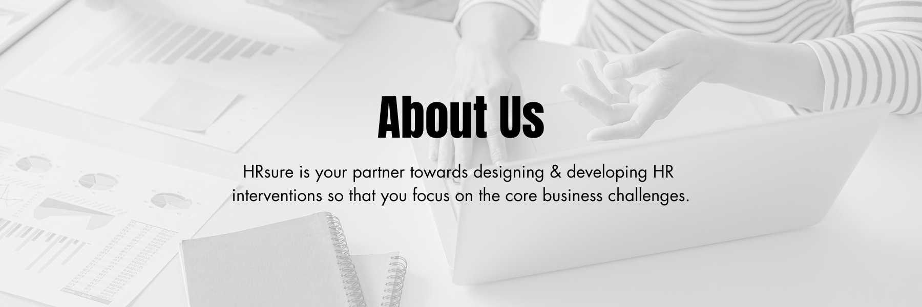 About HRsure banner highlighting HR Services & Support Firm